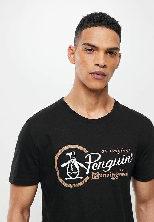 Original Penguin - Combo logo tee - black
