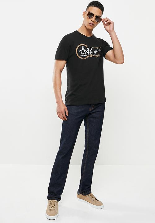 Original Penguin - Combo logo tee - black