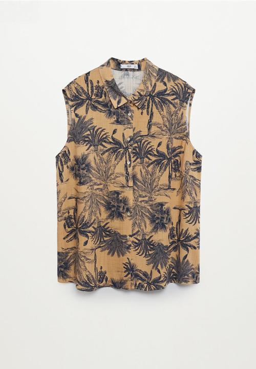 Violeta by Mango - Plus blouse waitopi - medium brown