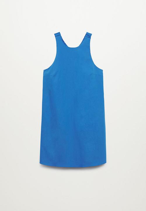 MANGO - Dress vita - medium blue