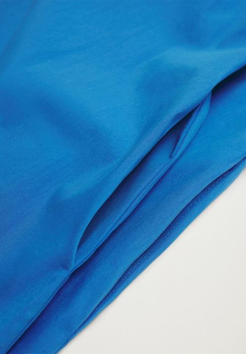 MANGO - Dress vita - medium blue