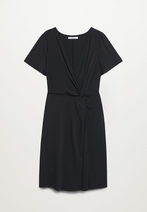 Violeta by Mango - Plus dress cross - black