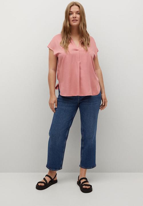 Violeta by Mango - Plus blouse clarita - pink