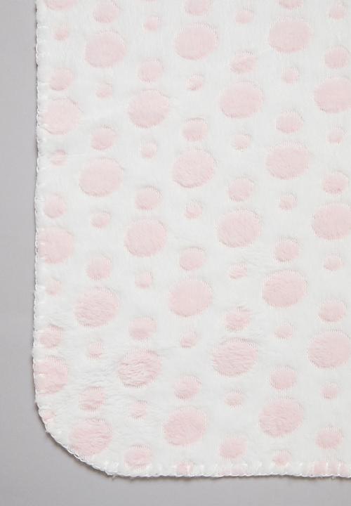 Pop Candy - Girls polka dot blanket - pink