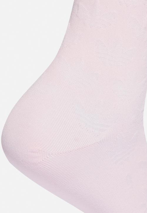 adidas Originals - Jacq tref crew socks - white & pink L