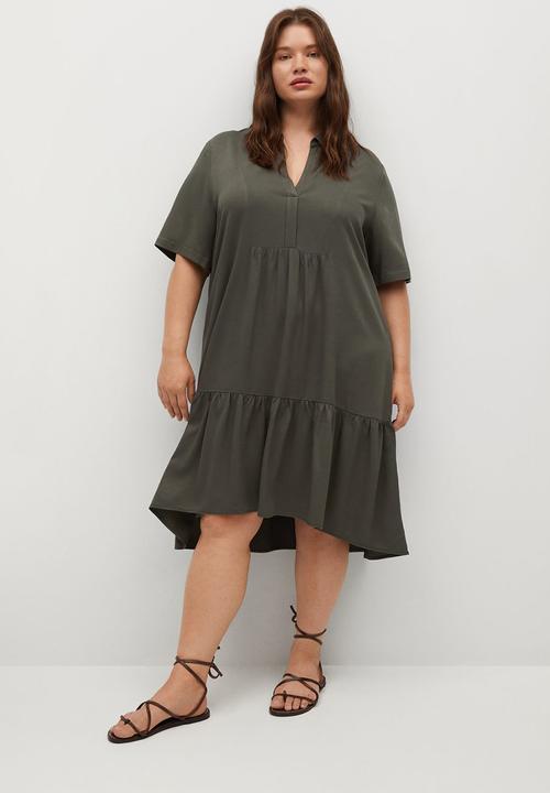 Violeta by Mango - Plus dress clarita - khaki