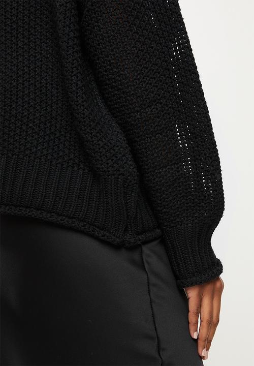 dailyfriday - Funnel neck jumper - black