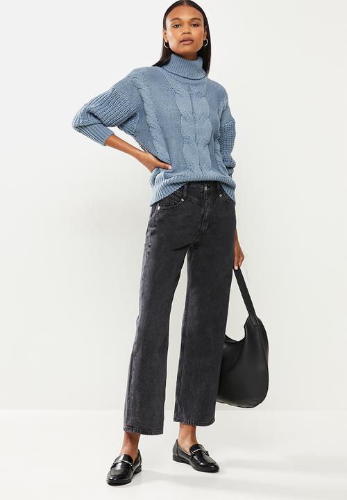 dailyfriday - Chunky knit jersey - blue