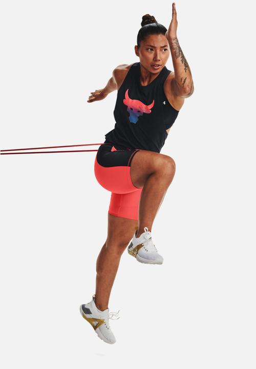 Under Armour - Prjct rock hg bike shorts - venom red & black
