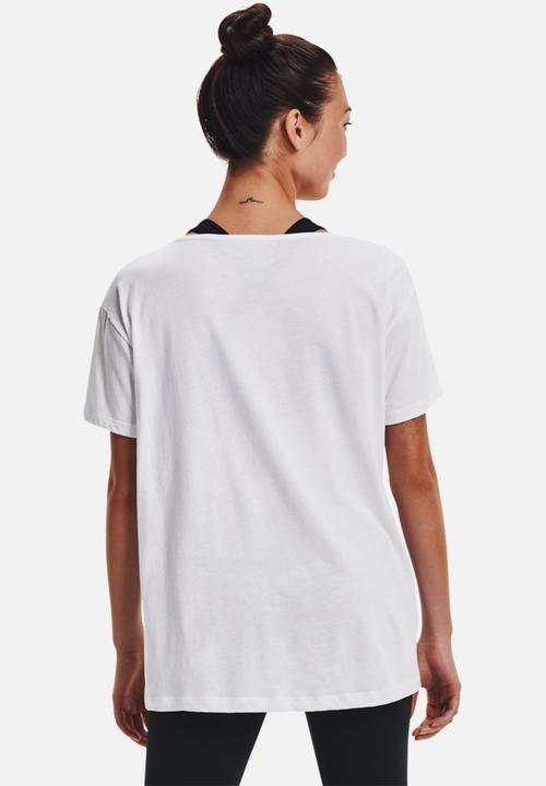 Under Armour - Oversized graphic wm tee - white & black