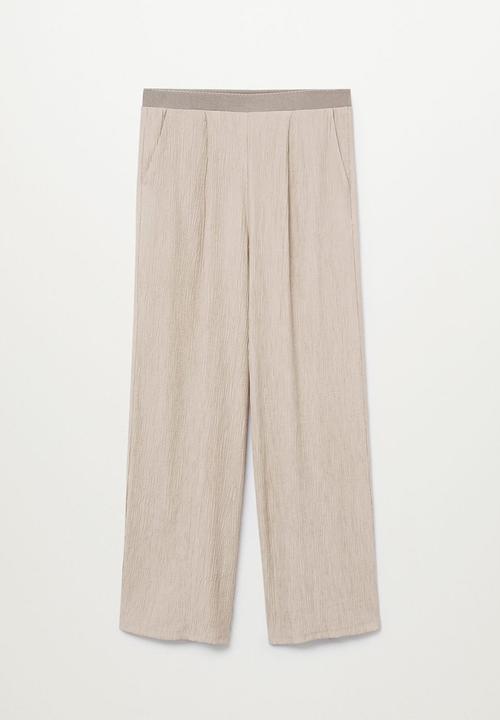 MANGO - Trousers sporty - medium brown