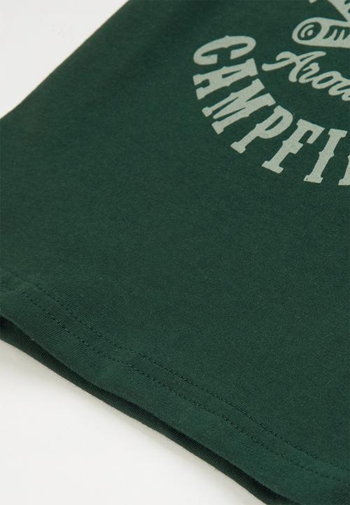 Pop Candy - 2 Pack graphic short sleeve tee - green