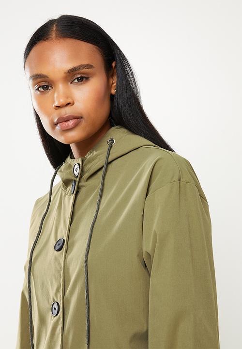 dailyfriday - Midi hooded parka - khaki