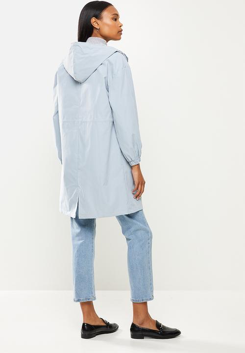 dailyfriday - Midi hooded parka - grey