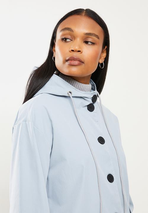 dailyfriday - Midi hooded parka - grey