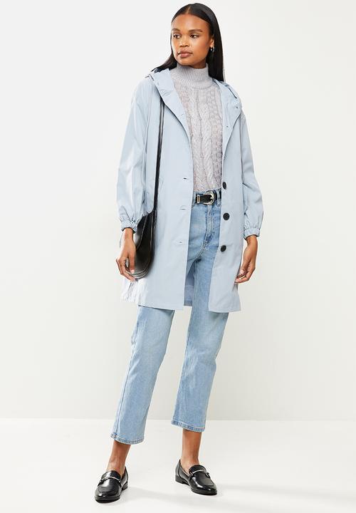 dailyfriday - Midi hooded parka - grey