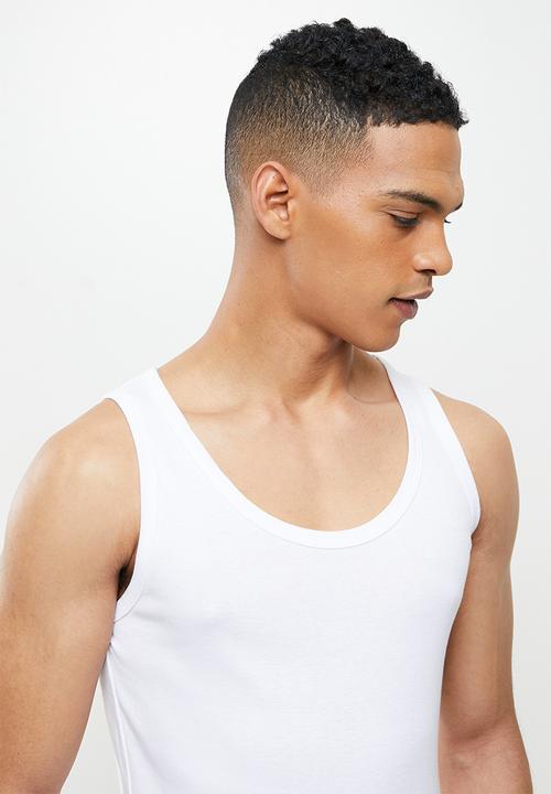 Superbalist - 2 Pack rib vests - black & white