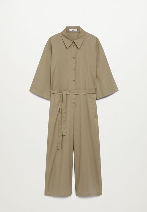 MANGO - One-piece suit boy - beige & khaki