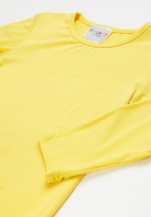 Pop Candy - Tee & pants pj set - yellow