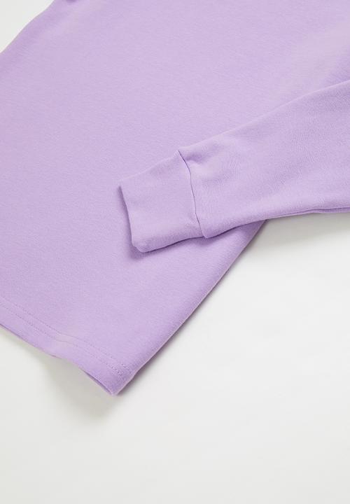 Pop Candy - Girls crew neck & sweatpants set - purple