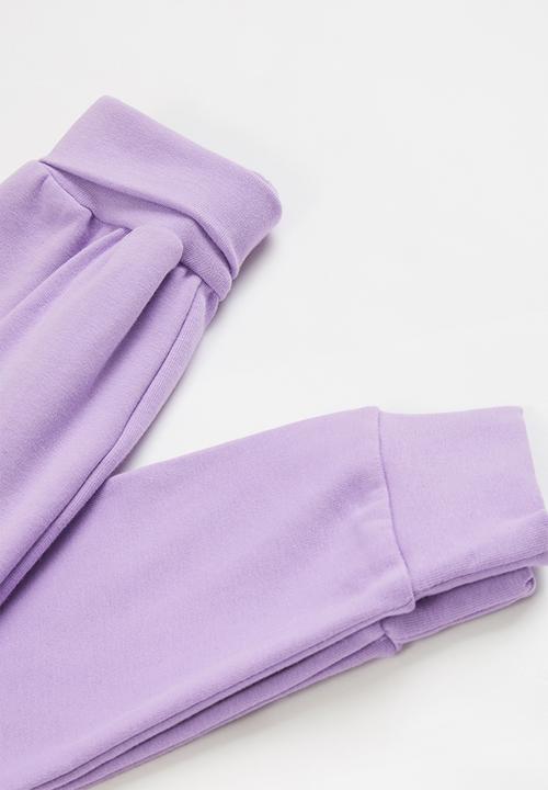 Pop Candy - Girls crew neck & sweatpants set - purple