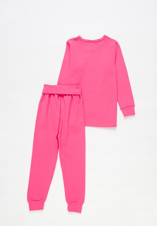 Pop Candy - Girls crew neck & sweatpants set - pink