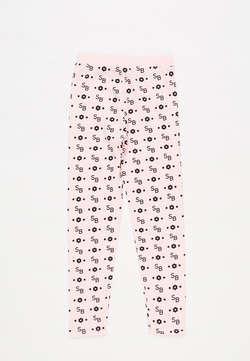 SISSY BOY - Bryd basic legging - pink & black 
