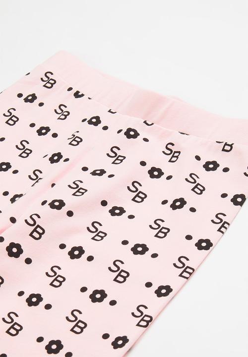 SISSY BOY - Bryd basic legging - pink & black 