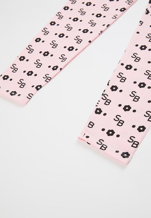 SISSY BOY - Bryd basic legging - pink & black 