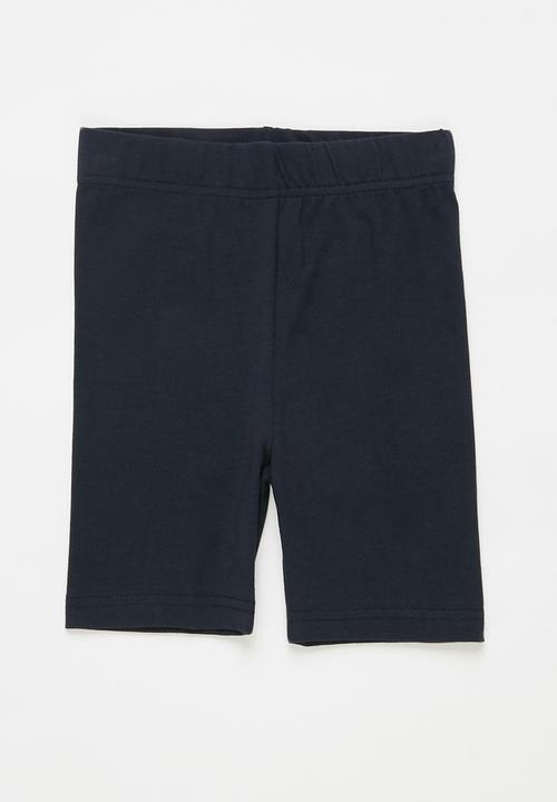 Pop Candy - Younger girls 2 pack cycling shorts - navy & grey
