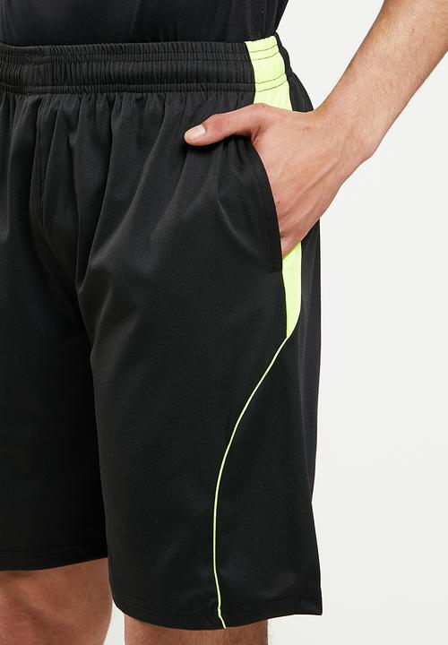 basicthread - Active curved short - black & yellow