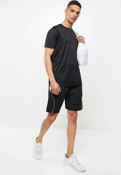 basicthread - Active curved short - black & yellow