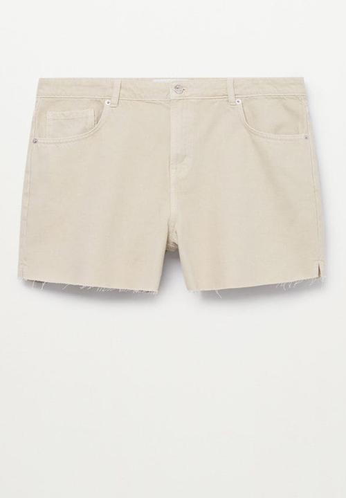 Violeta by Mango - Plus shorts  palmas - light pastel brown