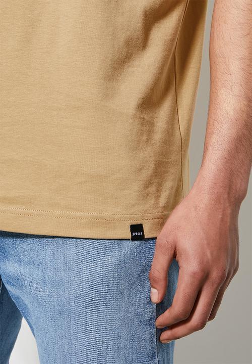 Superbalist - Aaron organic relaxed fit crew tee - tan