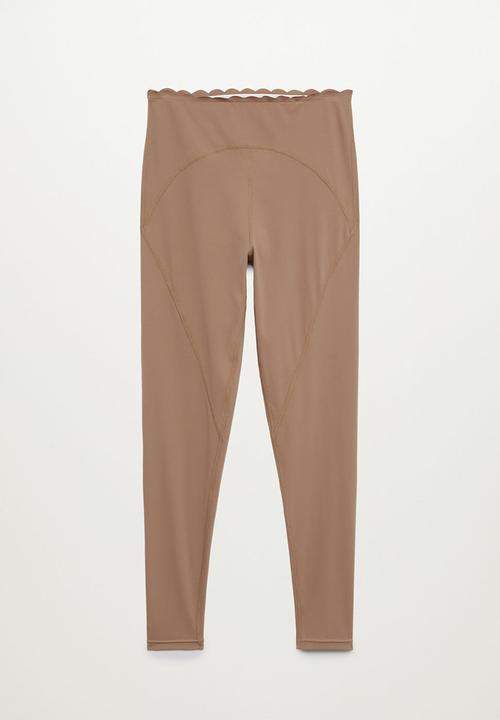 MANGO - Leggings lou - dark brown