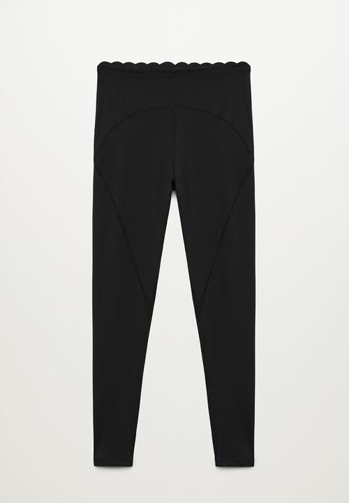 MANGO - Leggings lou - black