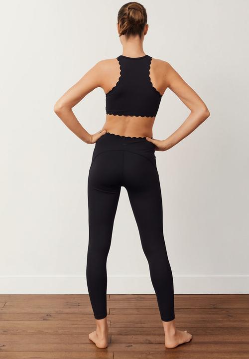 MANGO - Leggings lou - black