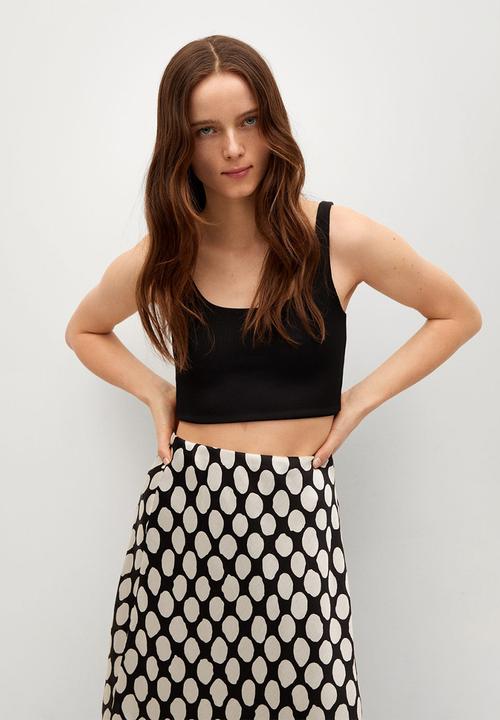 MANGO - Skirt saber - black