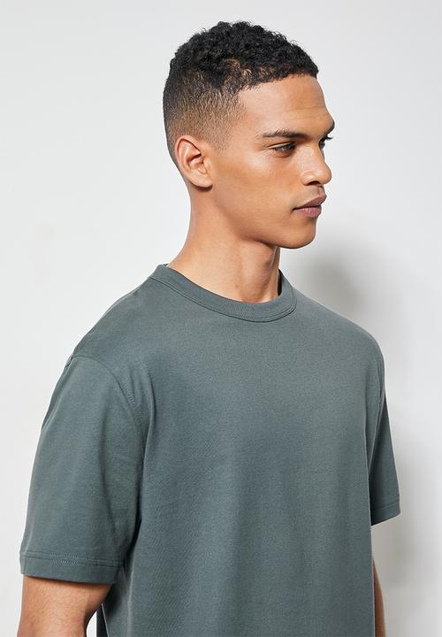 Superbalist - Aaron organic relaxed fit crew tee - dark grey