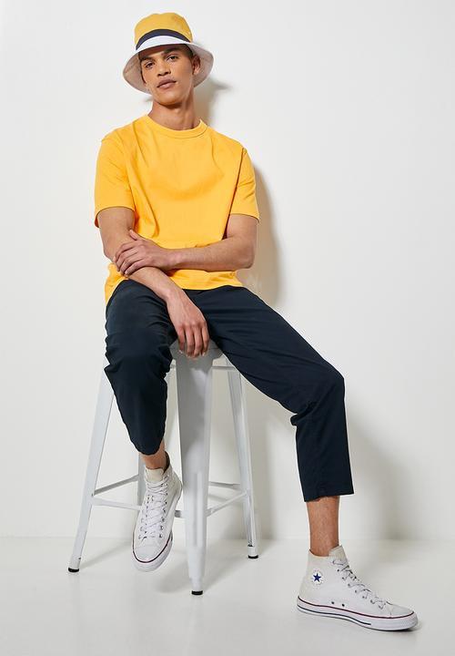 Superbalist - Aaron organic relaxed fit crew tee - yellow