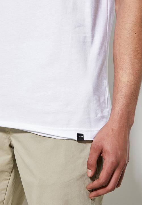Superbalist - Tomas raw edge scoop neck tee - white