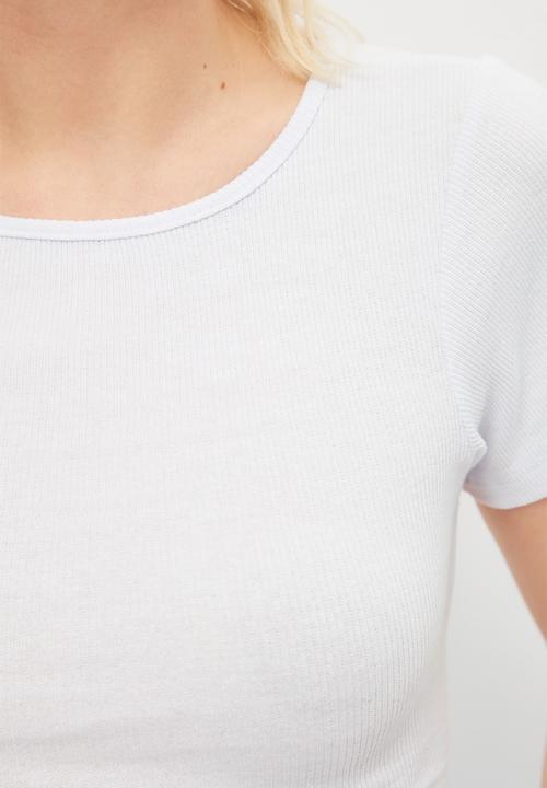 Trendyol - Back detailed knitted blouse - white