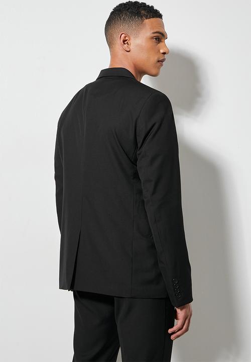 Superbalist - Soho slim fit 2-button single vent blazer - black