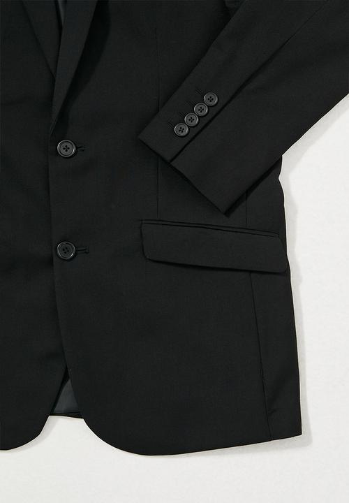 Superbalist - Soho slim fit 2-button single vent blazer - black