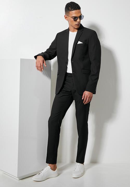 Superbalist - Soho slim fit 2-button single vent blazer - black