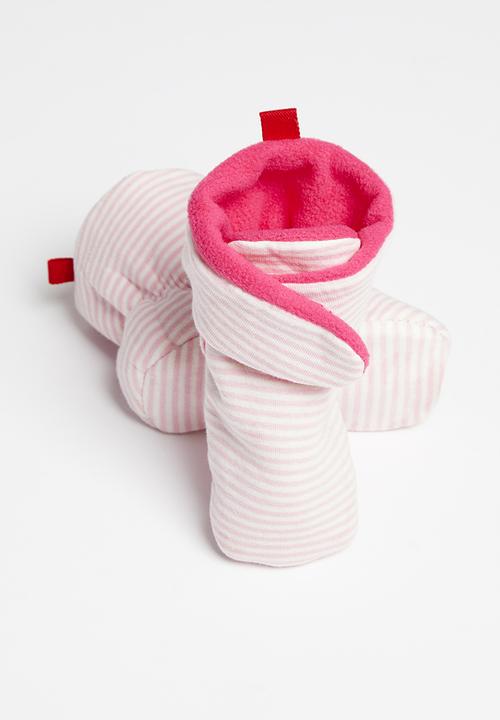 Pop Candy - Girls cotton booties - pink