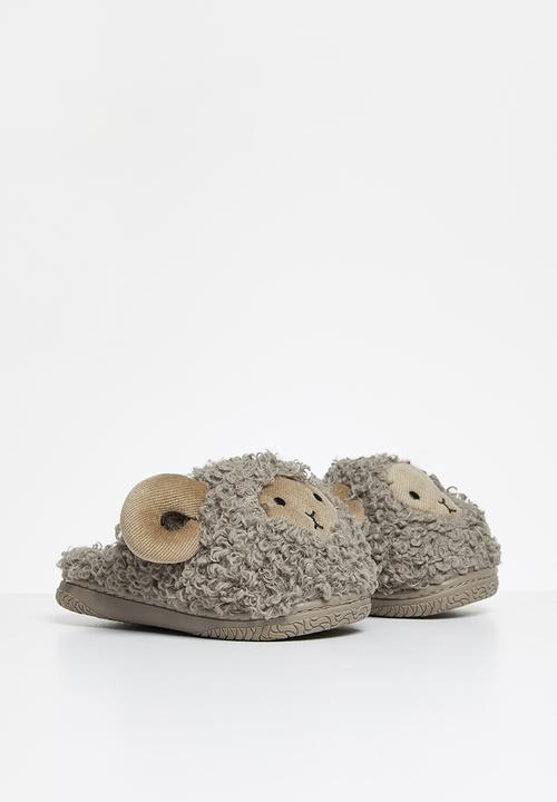 Pop Candy - Sheep slippers - grey