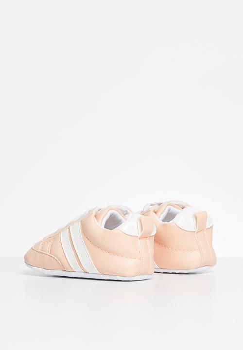 Pop Candy - Girls pu sneaker - pink & white