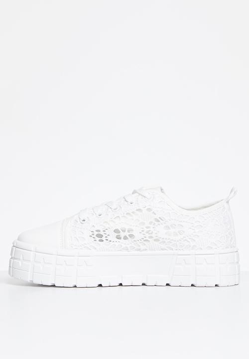 Footwork - Centro flatform lace sneaker - fwl01271 - white