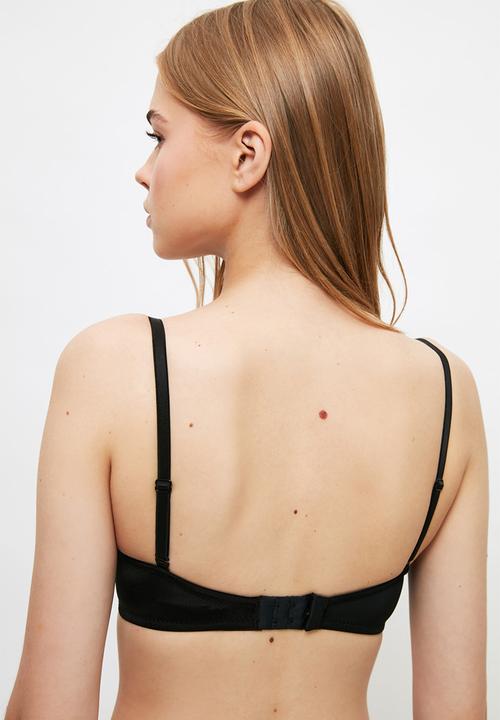 Trendyol - 2 Pack push-up strapless bra  - black